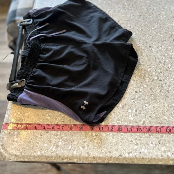 Under Armour Women's Speed Stride Black and Purple Large - Picture 8 of 11